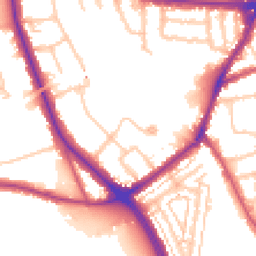 Daytime road noise heatmap for W3 9AP