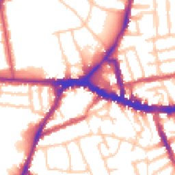 Daytime road noise heatmap for W3 9BY