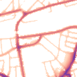 Daytime road noise heatmap for W3 9HQ