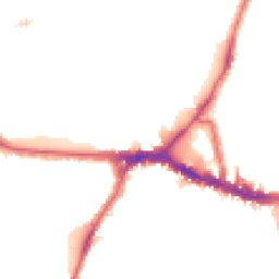 Night-time road noise heatmap for W3 9LN
