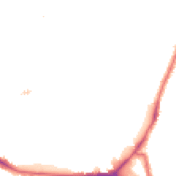 Night-time road noise heatmap for W3 9LX