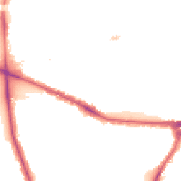 Night-time road noise heatmap for W3 9SW