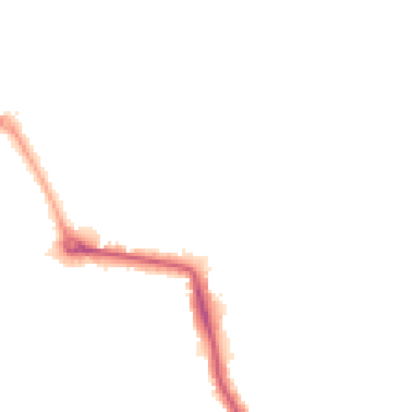 Night-time road noise heatmap for W5 1AD
