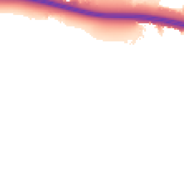 Night-time road noise heatmap for W5 1BA