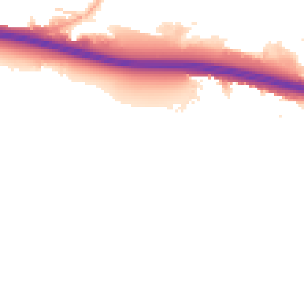 Night-time road noise heatmap for W5 1BD