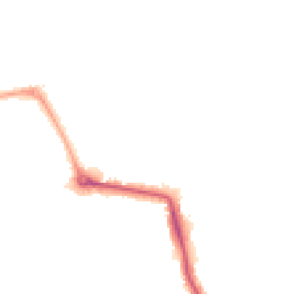 Night-time road noise heatmap for W5 1BX
