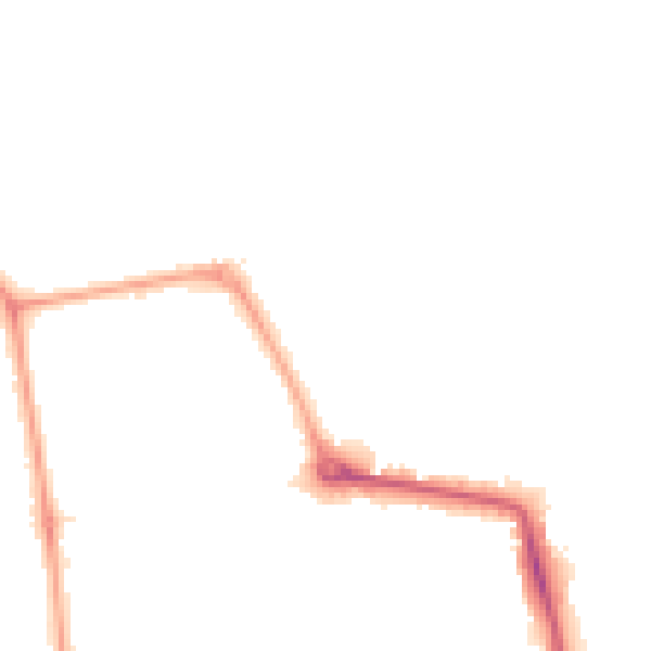Night-time road noise heatmap for W5 1DA