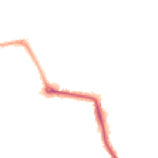 Night-time road noise heatmap for W5 1DD