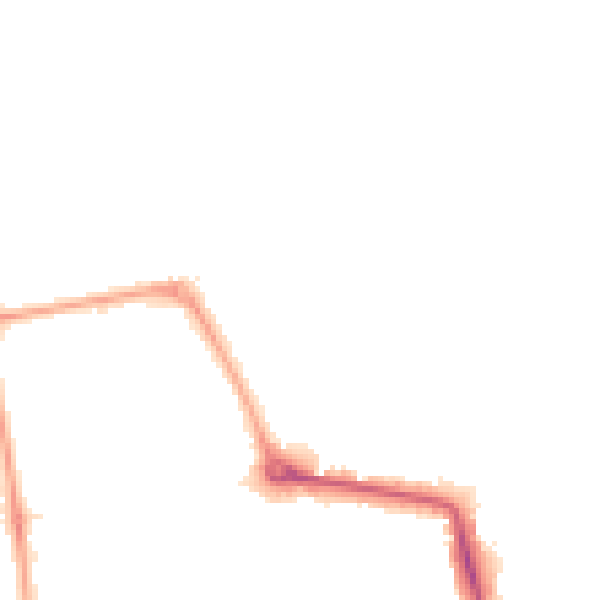 Night-time road noise heatmap for W5 1RR