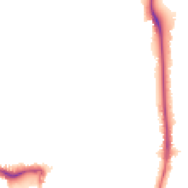 Night-time road noise heatmap for W5 2HU