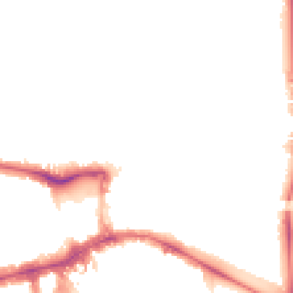 Night-time road noise heatmap for W5 2HZ