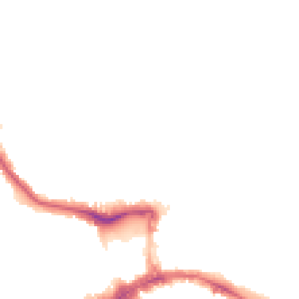 Night-time road noise heatmap for W5 2RL