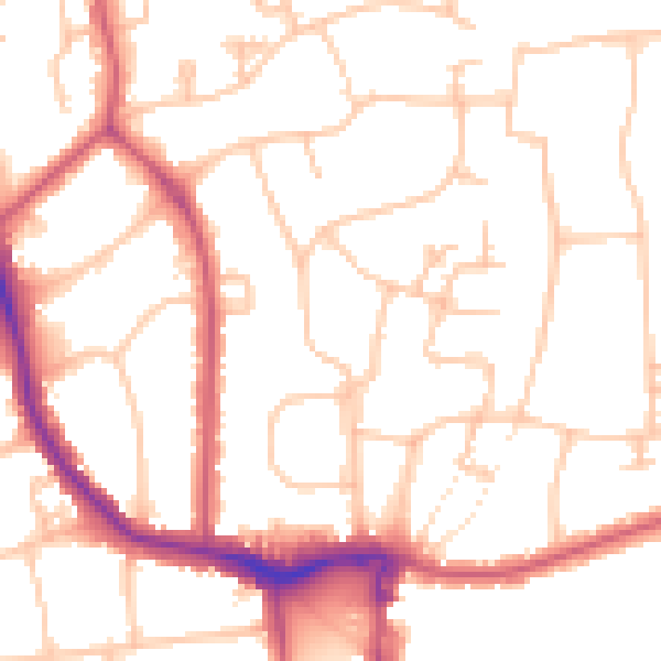 Daytime road noise heatmap for W5 2RS