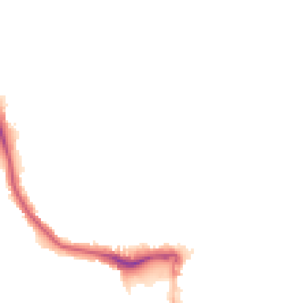 Night-time road noise heatmap for W5 2RS