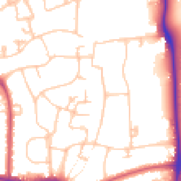 Daytime road noise heatmap for W5 2SW