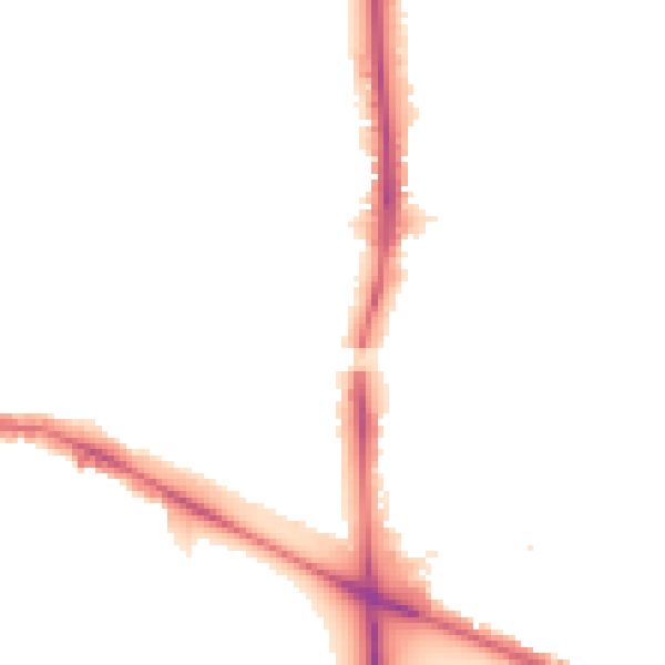 Night-time road noise heatmap for W5 2TQ