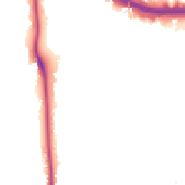 Night-time road noise heatmap for W5 3EB