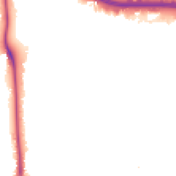 Night-time road noise heatmap for W5 3EU