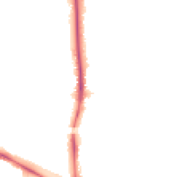 Night-time road noise heatmap for W5 3HX