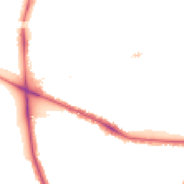 Night-time road noise heatmap for W5 3LS