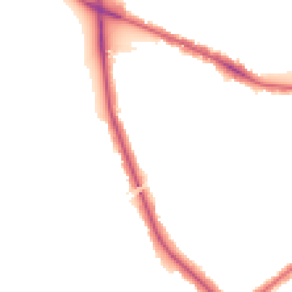 Night-time road noise heatmap for W5 3QG