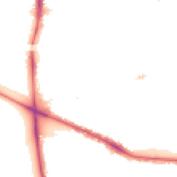 Night-time road noise heatmap for W5 3RY