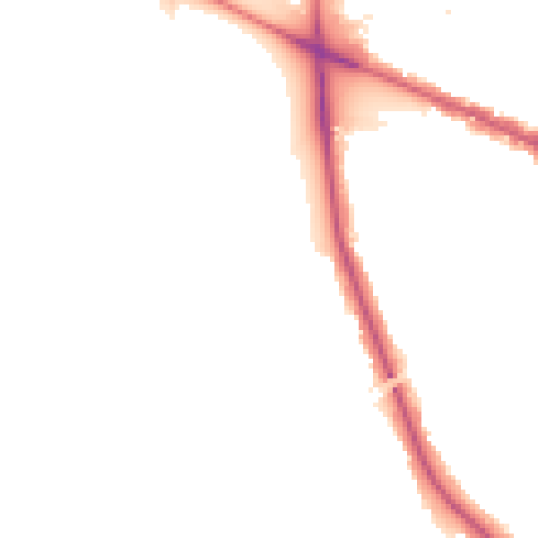 Night-time road noise heatmap for W5 3XA
