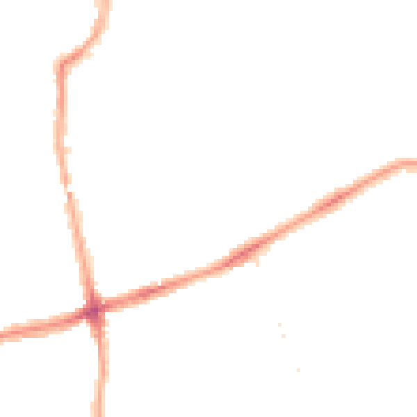 Night-time road noise heatmap for W5 4AA