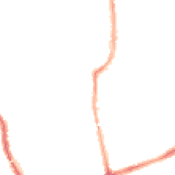 Night-time road noise heatmap for W5 4HP