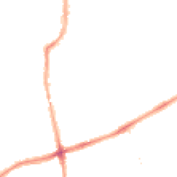 Night-time road noise heatmap for W5 4JT