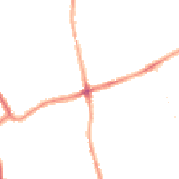Night-time road noise heatmap for W5 4QP