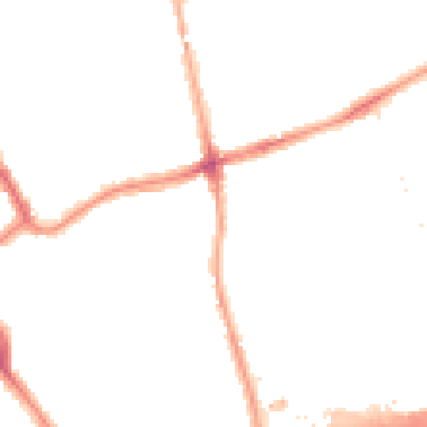 Night-time road noise heatmap for W5 4RJ