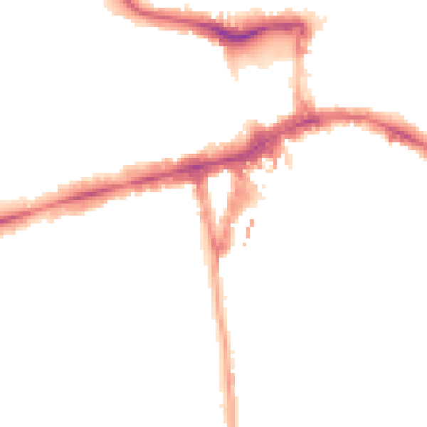 Night-time road noise heatmap for W5 5AS