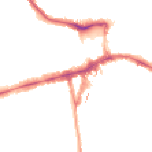 Night-time road noise heatmap for W5 5AW