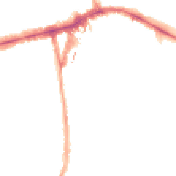Night-time road noise heatmap for W5 5BY
