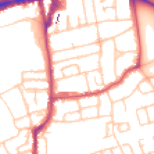Daytime road noise heatmap for W5 5NF