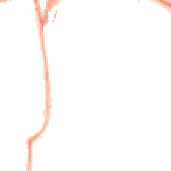Night-time road noise heatmap for W5 5NW