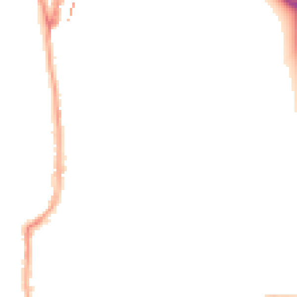 Night-time road noise heatmap for W5 5PZ