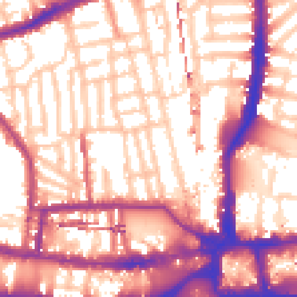 Daytime road noise heatmap for W6 0AD