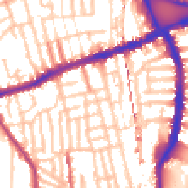 Daytime road noise heatmap for W6 0AT