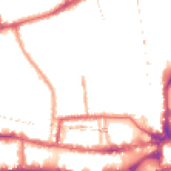 Night-time road noise heatmap for W6 0DE
