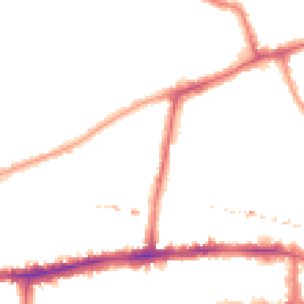 Night-time road noise heatmap for W6 0YE