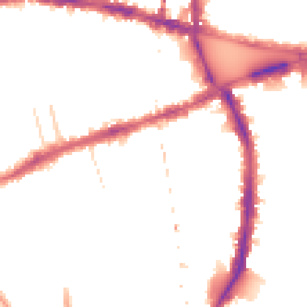 Night-time road noise heatmap for W6 7HJ