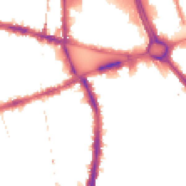 Night-time road noise heatmap for W6 7NA