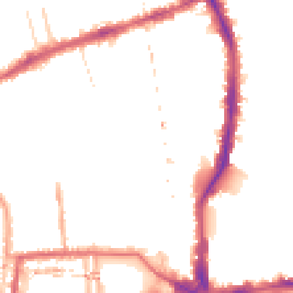 Night-time road noise heatmap for W6 7PS