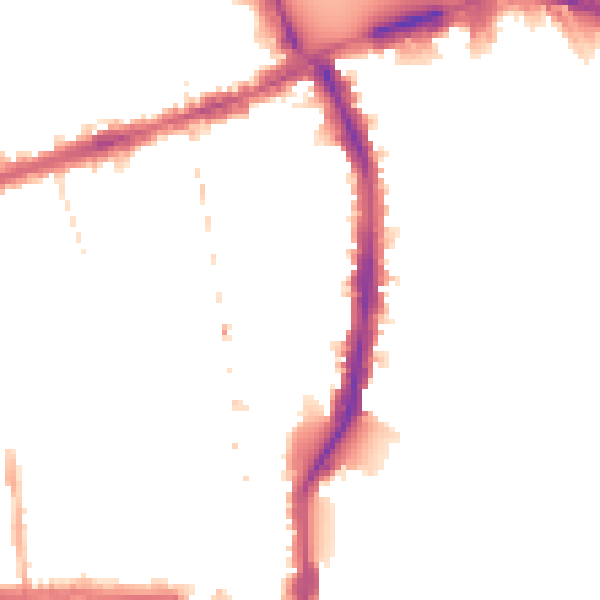 Night-time road noise heatmap for W6 7QB