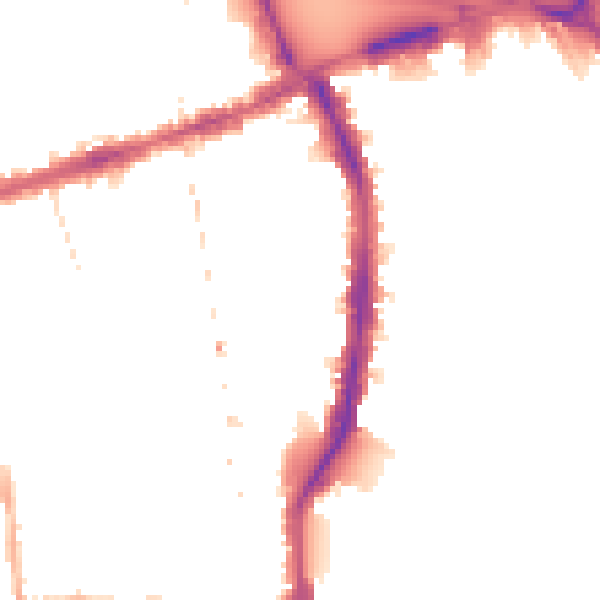 Night-time road noise heatmap for W6 7QD