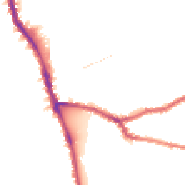 Night-time road noise heatmap for W6 8DX