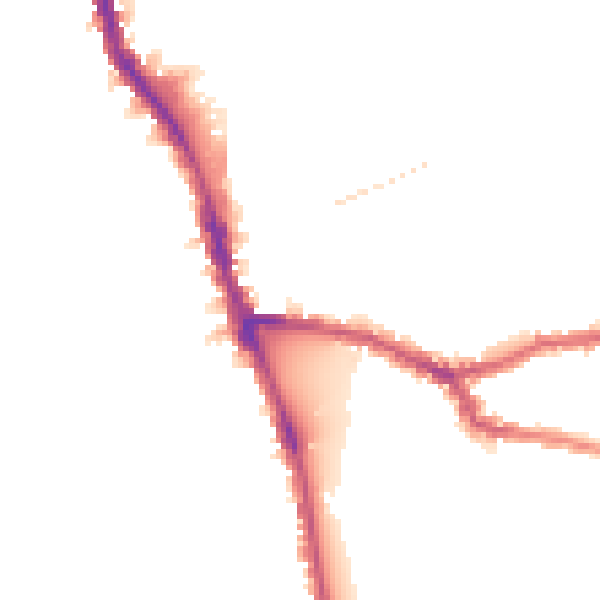 Night-time road noise heatmap for W6 8DY