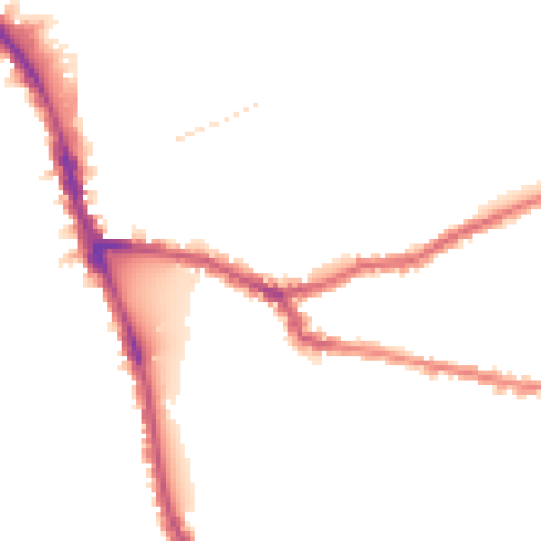 Night-time road noise heatmap for W6 8EJ